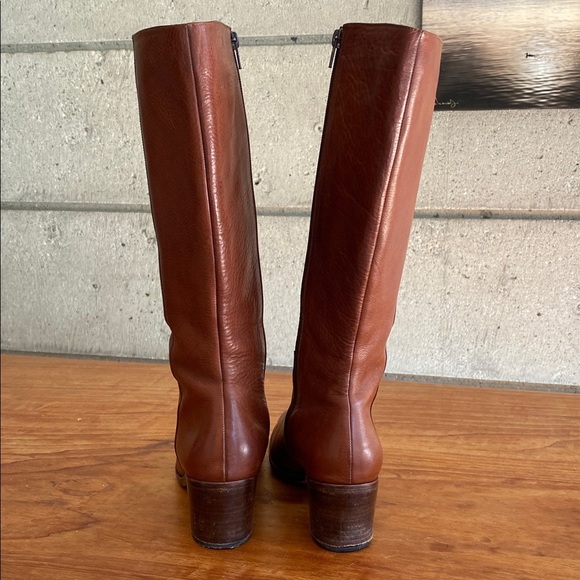 🇦🇷 La Curtiembre Leather Tall Boots with wood heel - Picture 3 of 9